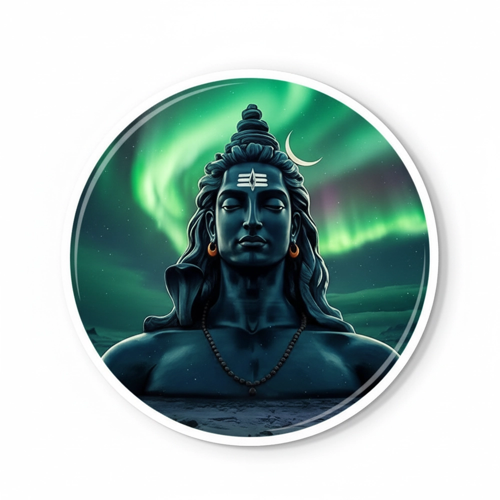 Personalized Round Fridge Magnet 1