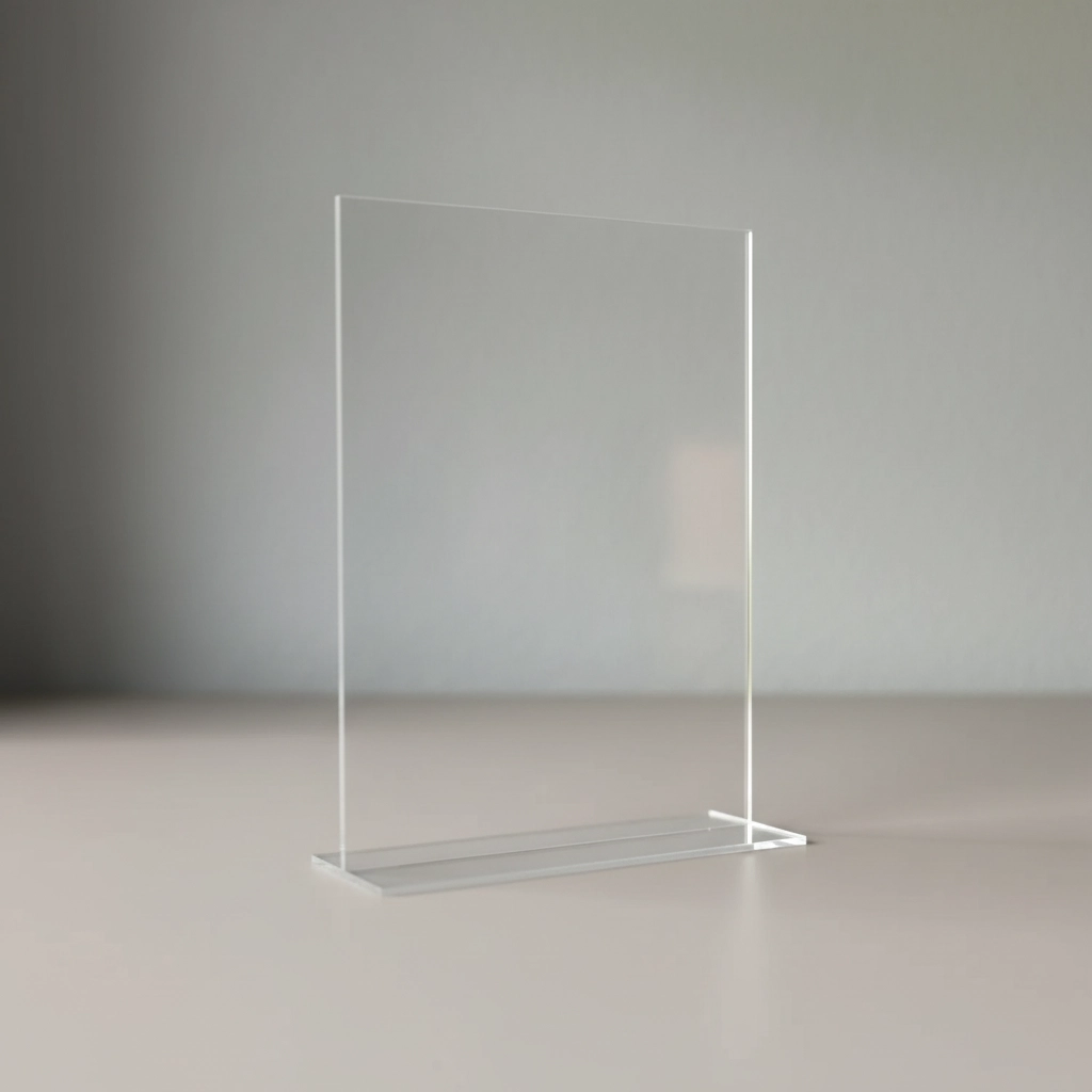 Clear White Acrylic Blank stock sheet