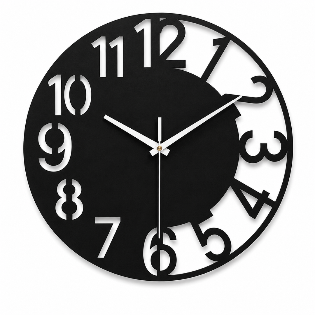 Premium Acrylic Open Frame Analog Clock