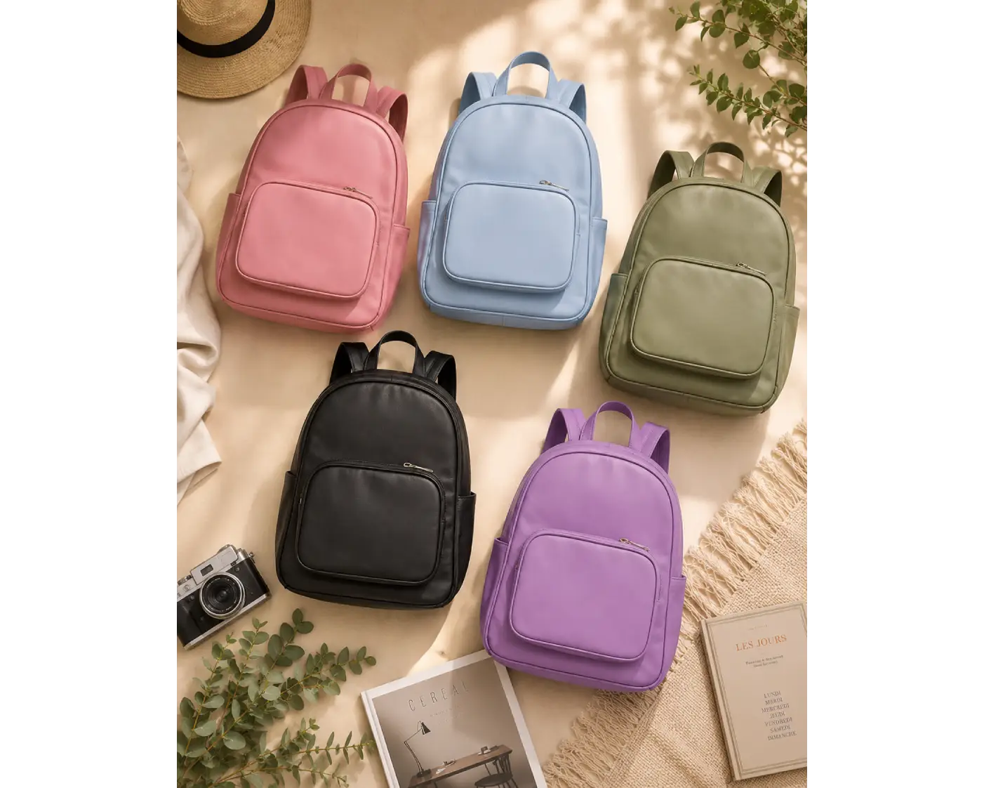 Customized Leather Laptop Backpack