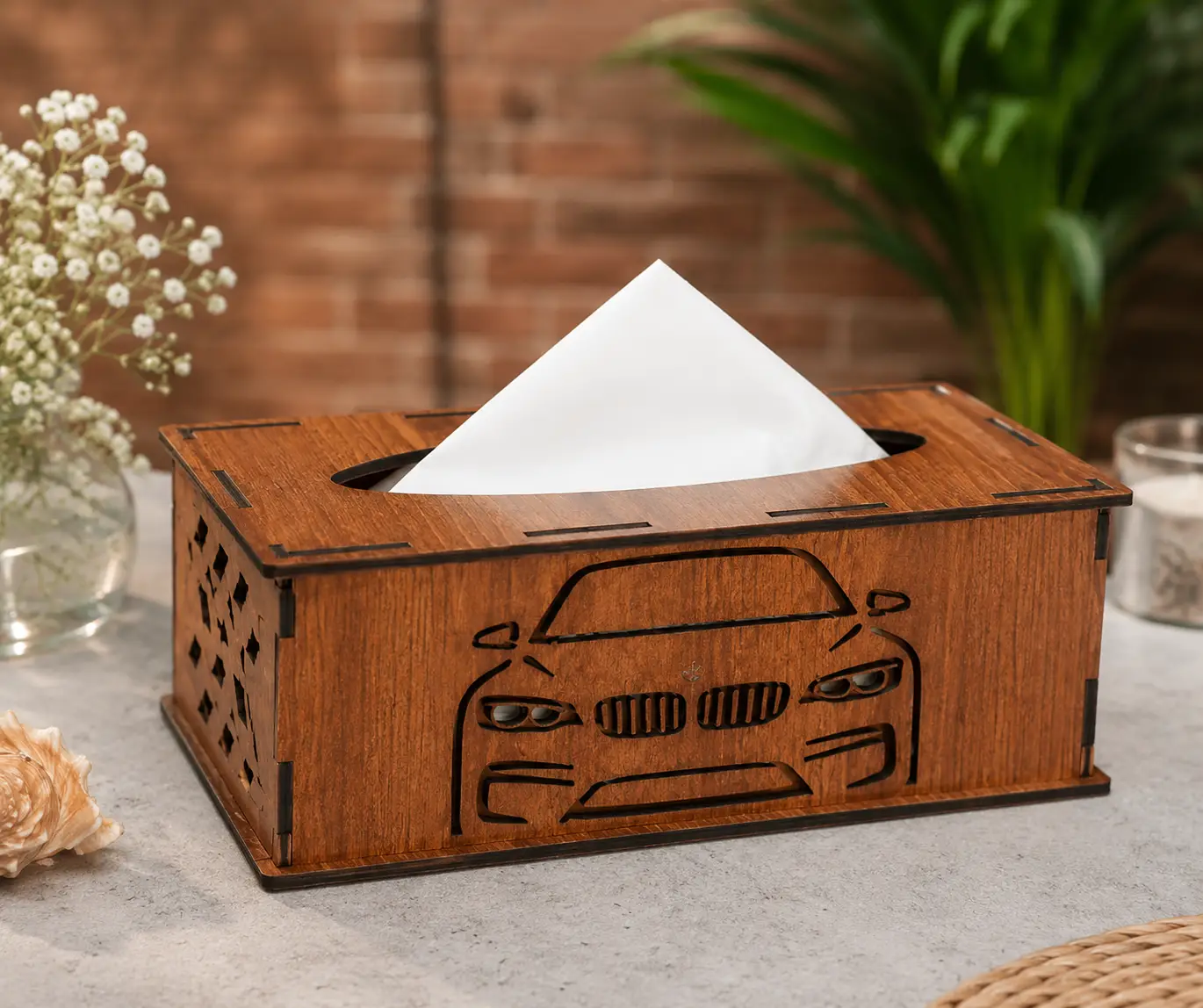 Customized MDF Tissue Box Holder