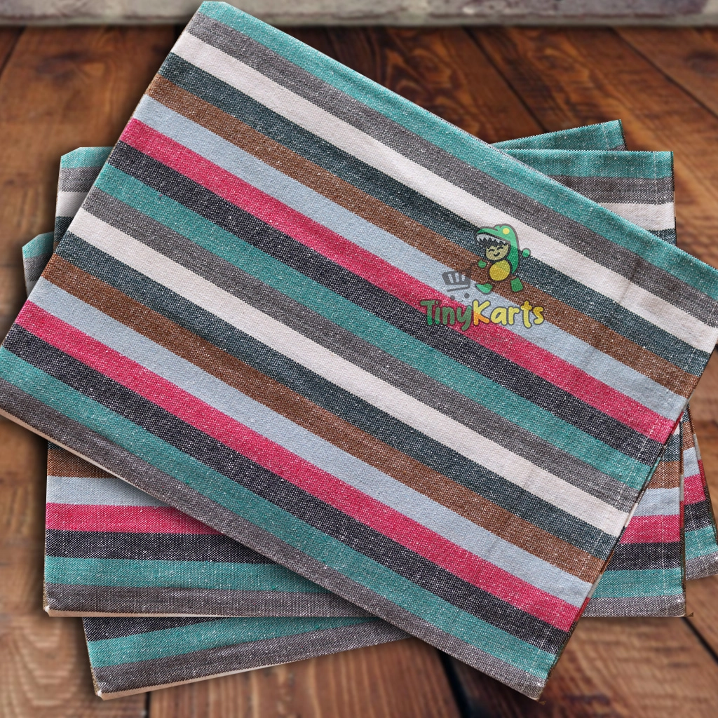 Striped Cotton Multicolor 60" x 90" 3