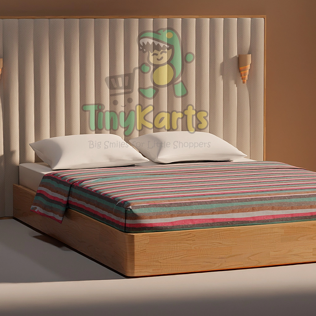 Striped Cotton Multicolor 60" x 90" 5