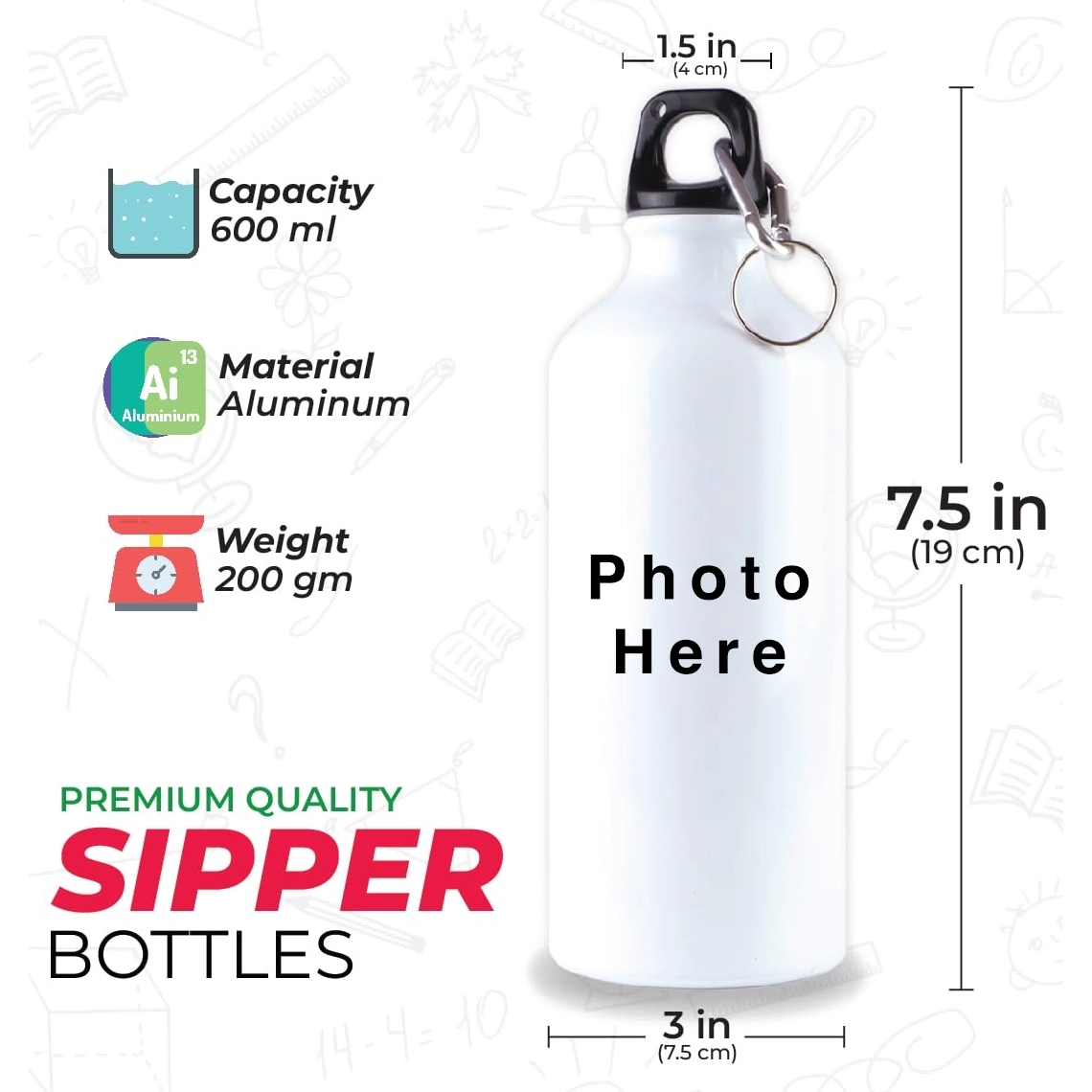 Printed Aluminium Water Bottle - View 2