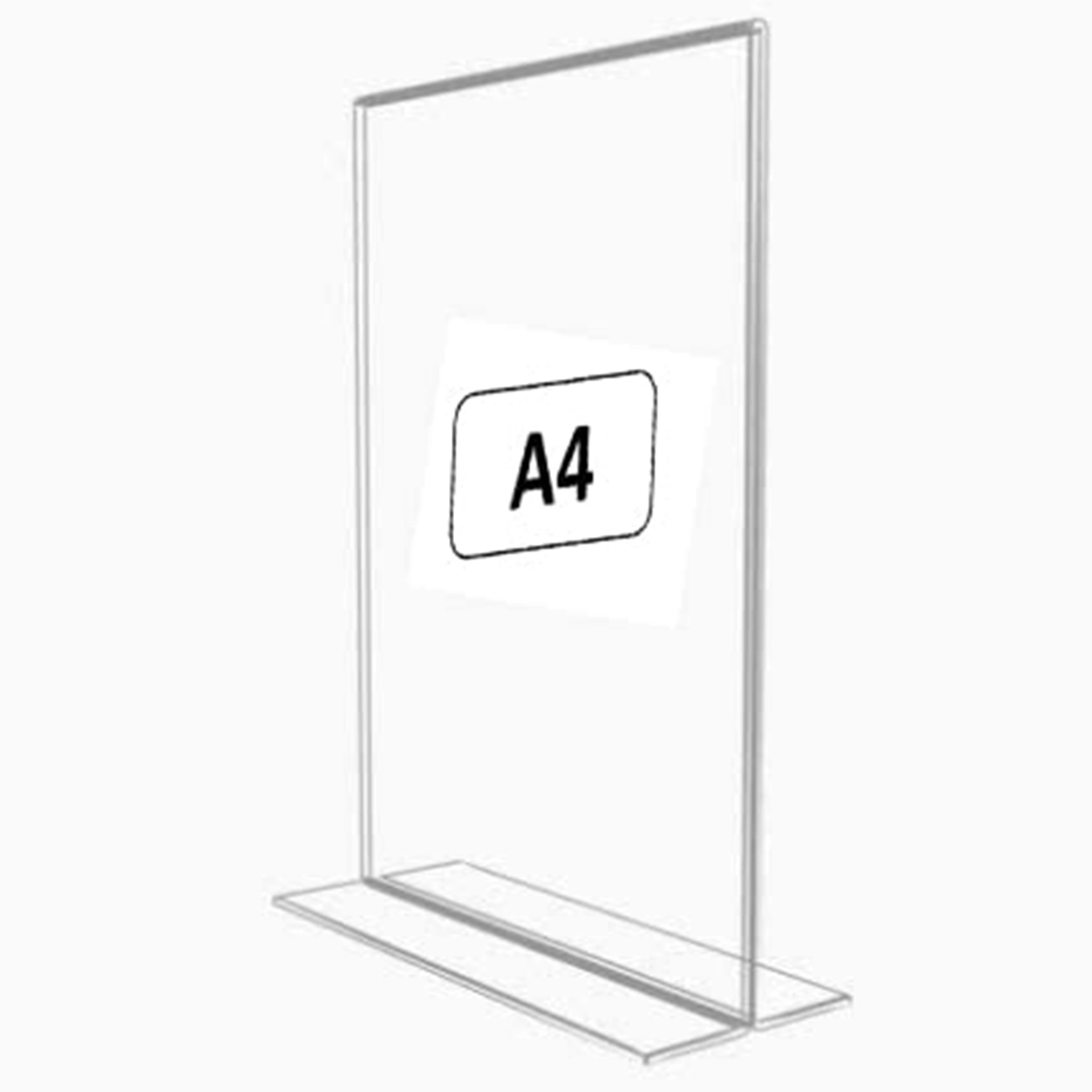 Display Stand – Vertical Paper Holder for Certificates, Menus & Signage 3