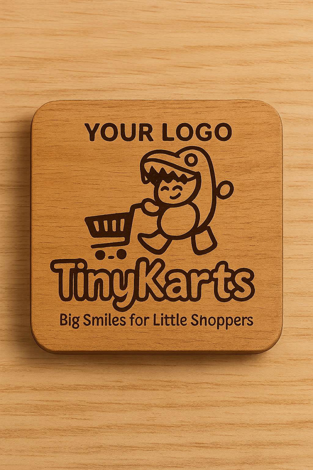 Custom Wooden Tea Coaster 2