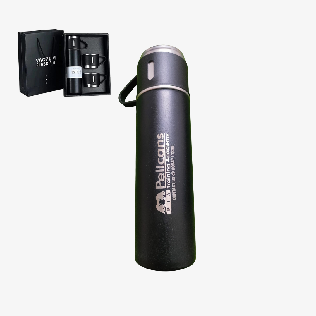 Vacuum Flask Set with 2 Cups  - View 1