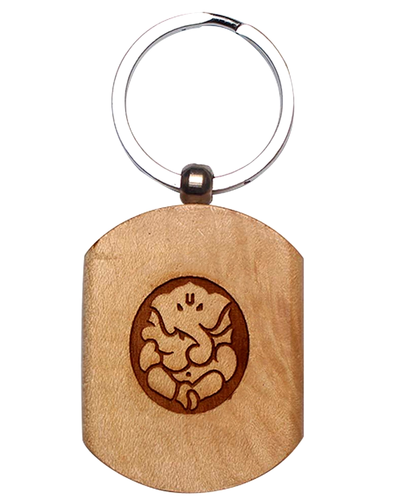 Wooden Engraved Keychain 3