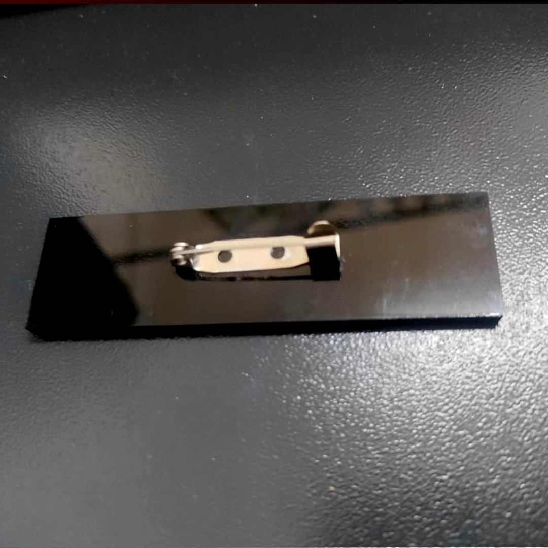 Personalized Gold Acrylic Badge 2