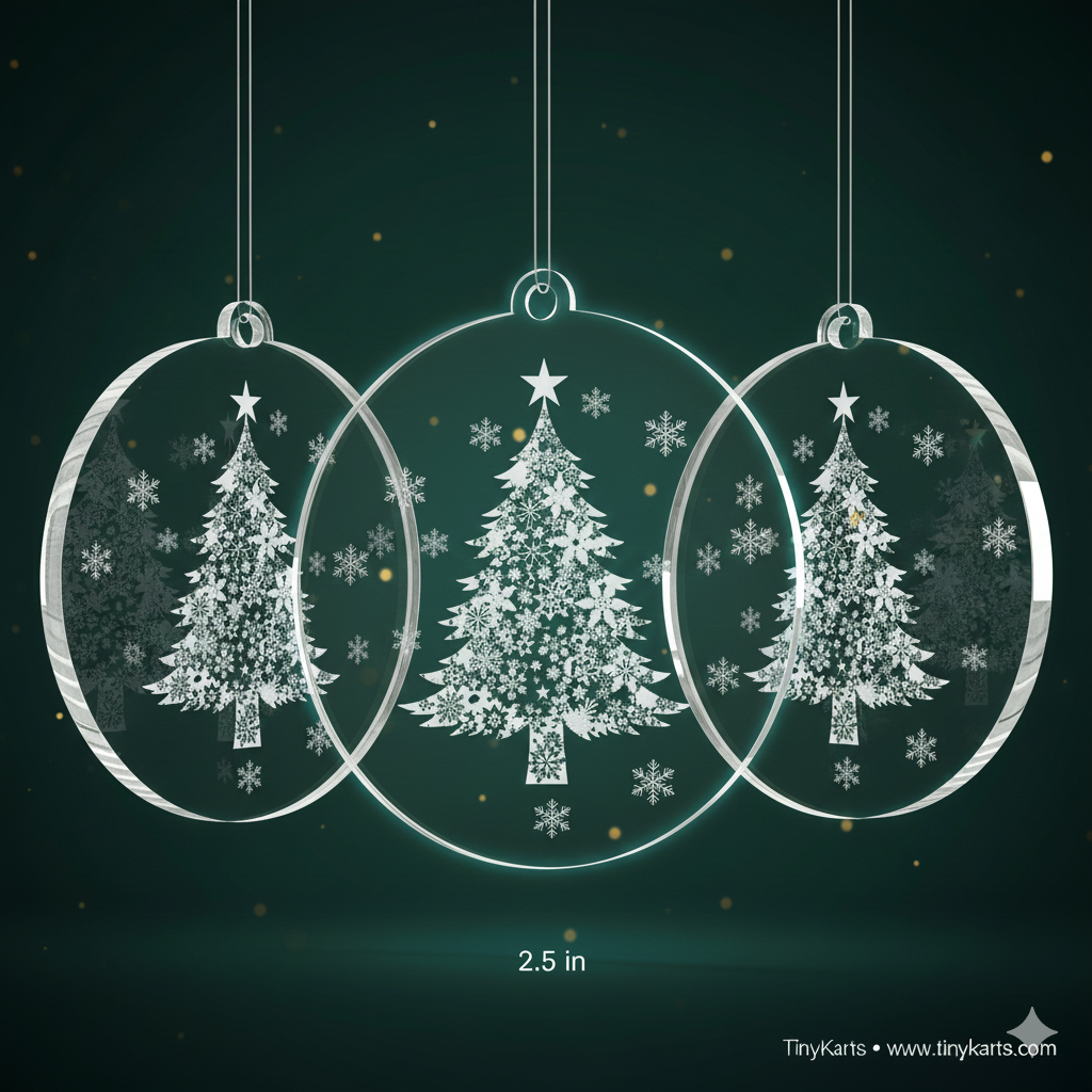 Christmas Tree Acrylic Hanging Ornament 2