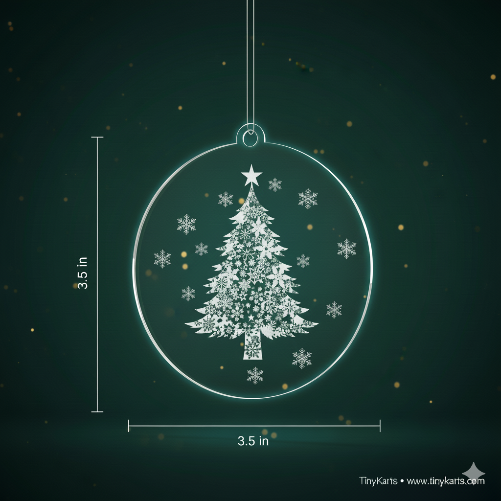 Christmas Tree Acrylic Hanging Ornament 3