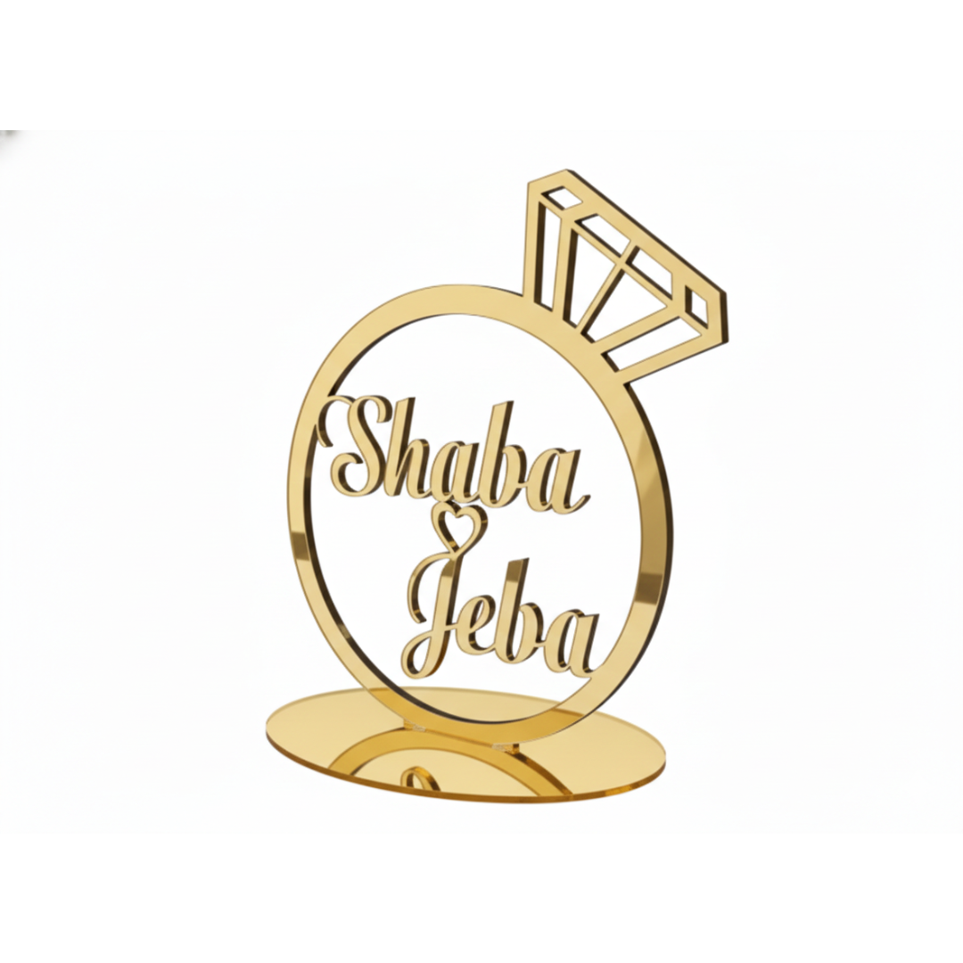 Couple Ring Name Stand 2