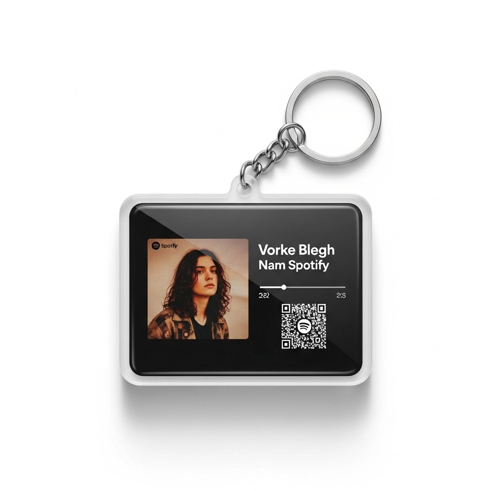 Customized Spotify Keychain with Song Code 2