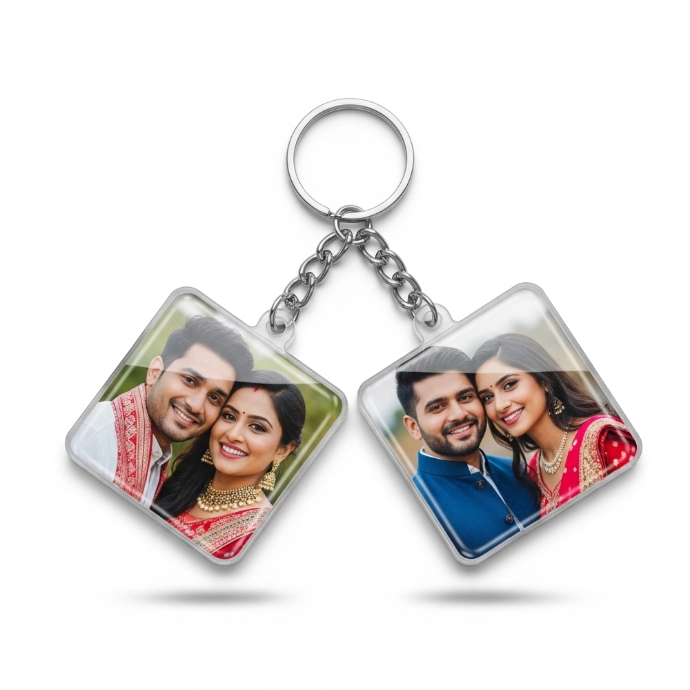 Photo Combo Keychain for Couples 2