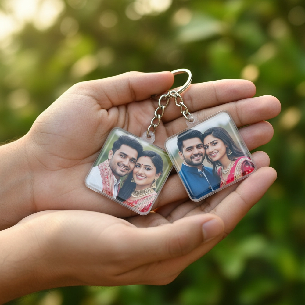 Photo Combo Keychain for Couples 3