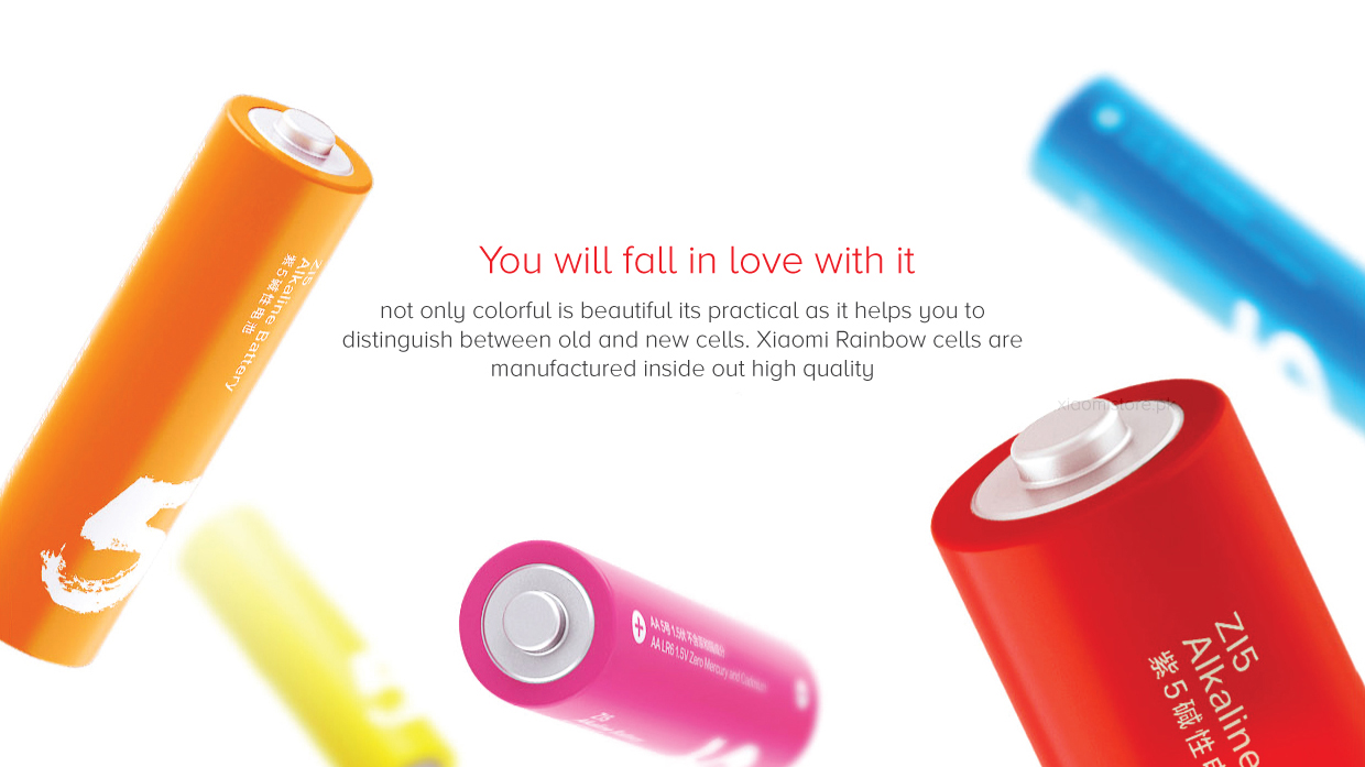 Mi Rainbow AA Alkaline Battery Mi Rainbow AA Alkaline Battery