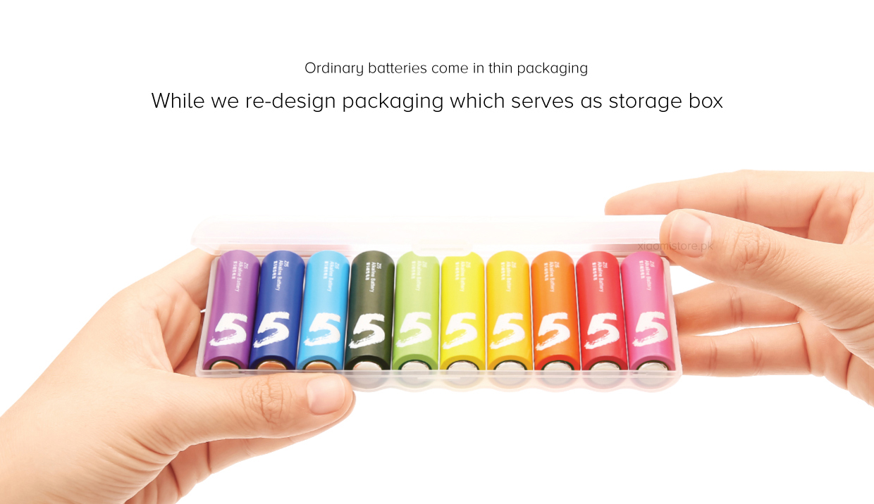 Mi Rainbow AA Alkaline Battery Mi Rainbow AA Alkaline Battery