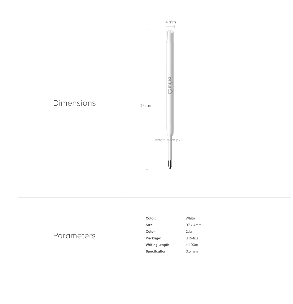 Mi Metal Signature Pen Refill