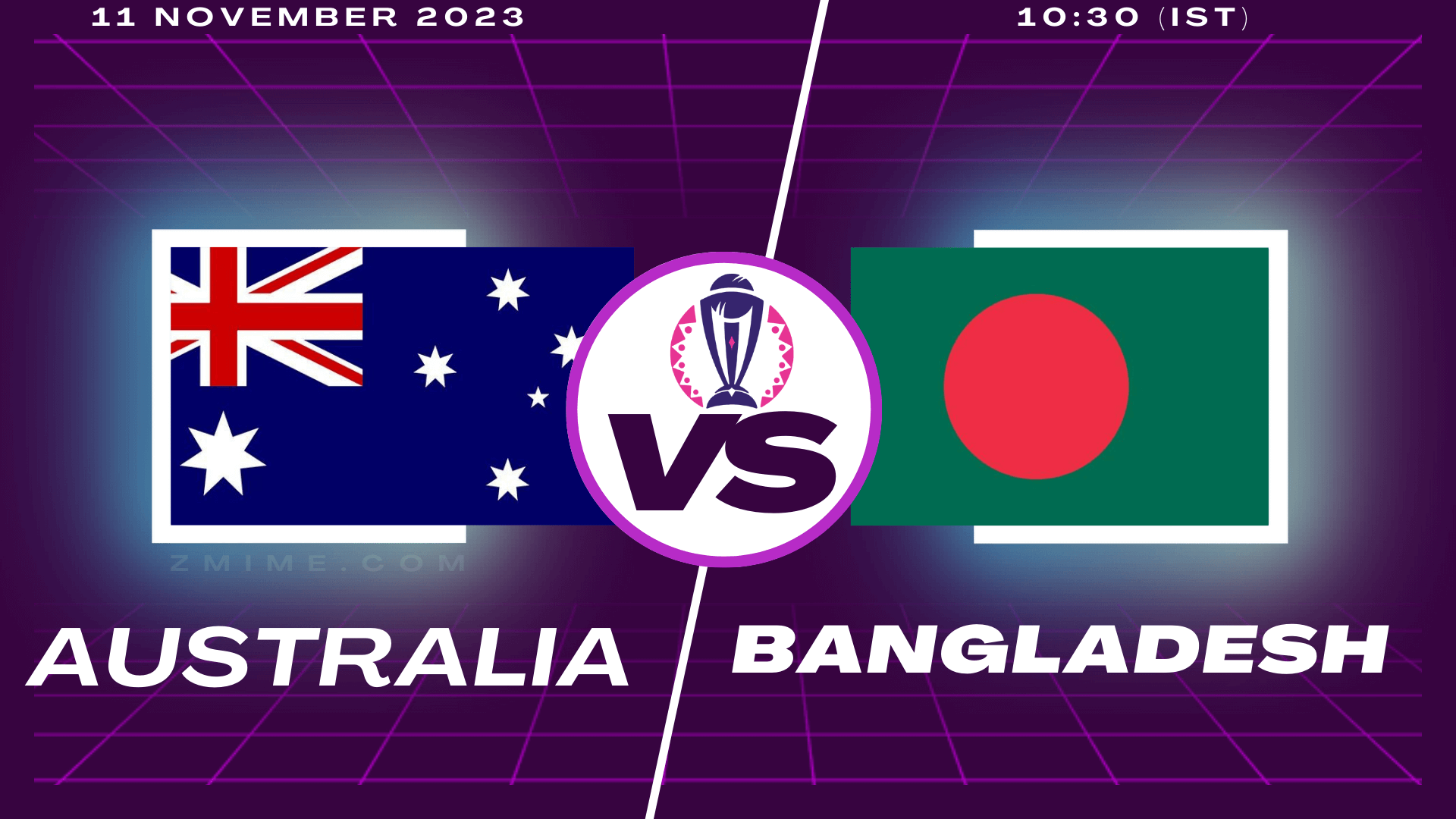Australia vs Bangladesh World Cup 11th November 2023