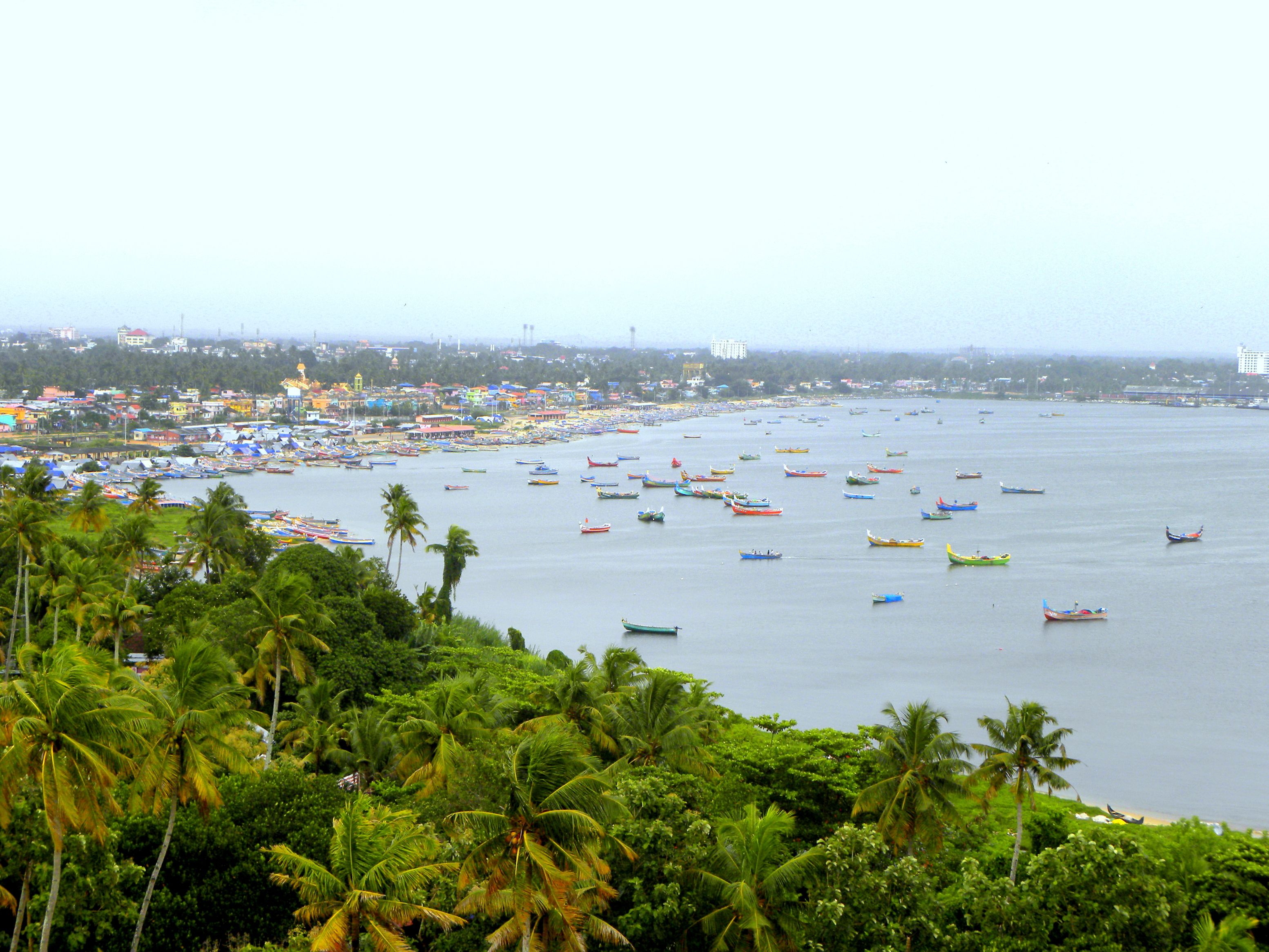The town of Kollam, Kerala