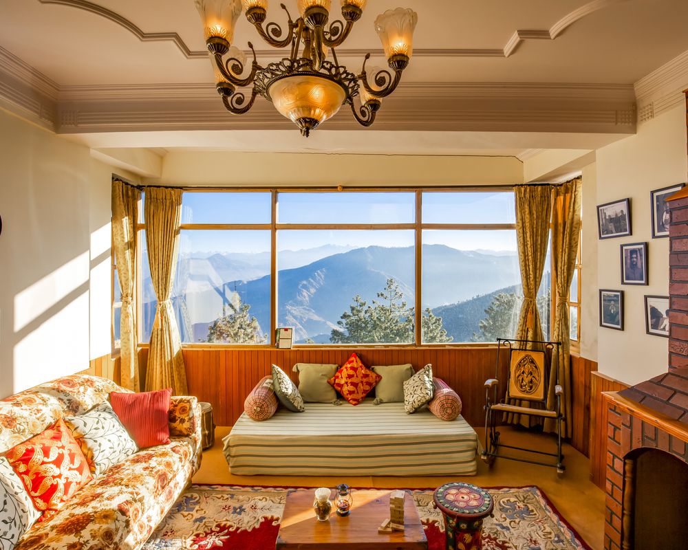 ZostelX Kotgarh Common Area Fireplace